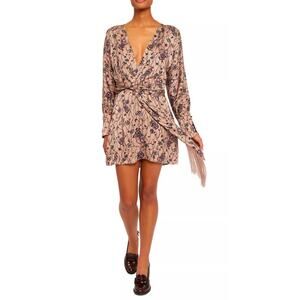 NwT Joie Ronnie Geometric Floral Pattern 100% Viscose Mini Dress sz 2